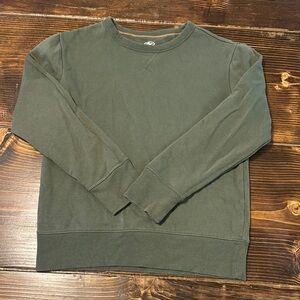 Green kids Crewneck Sweatshirt with Long Sleeves